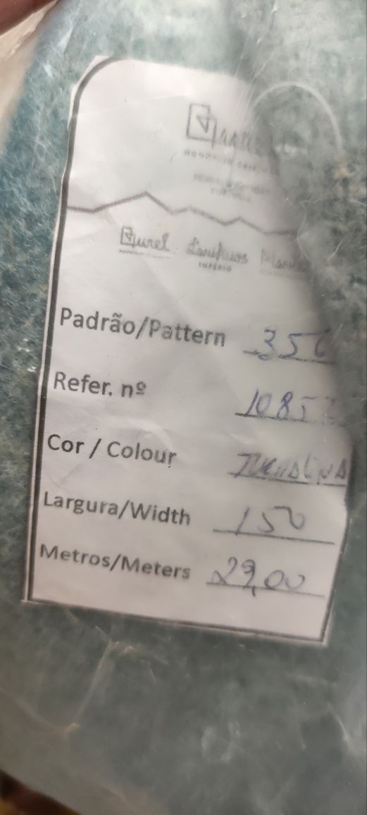 10 metros por 1,5m de Tecido Burel Turmalina Lã