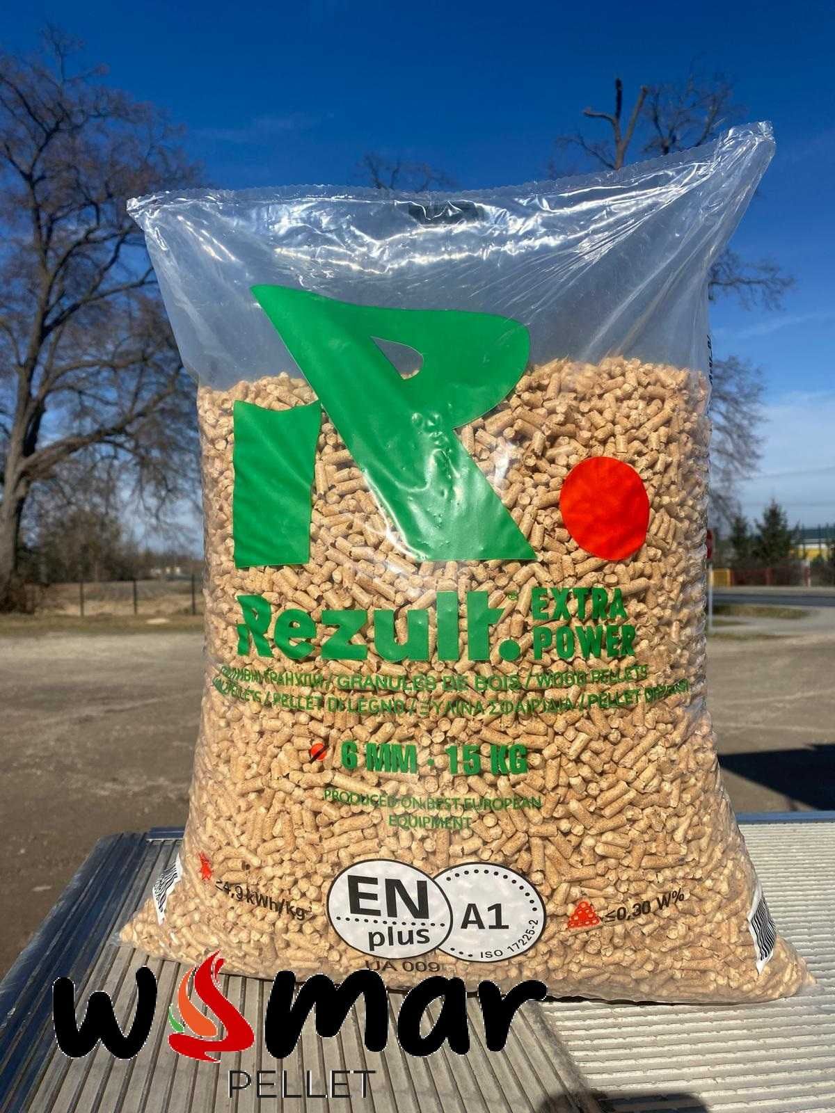 Pellet drzewny REZULT certyfikat A1 dowóz wysoka jakość