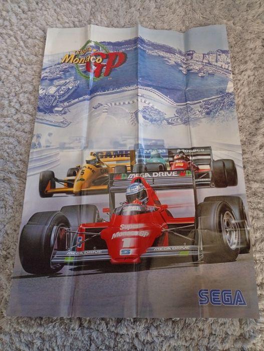 Poster Super Mónaco GP Sega Mega Drive