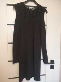 Czarna sukienka mini/midi mała czarna