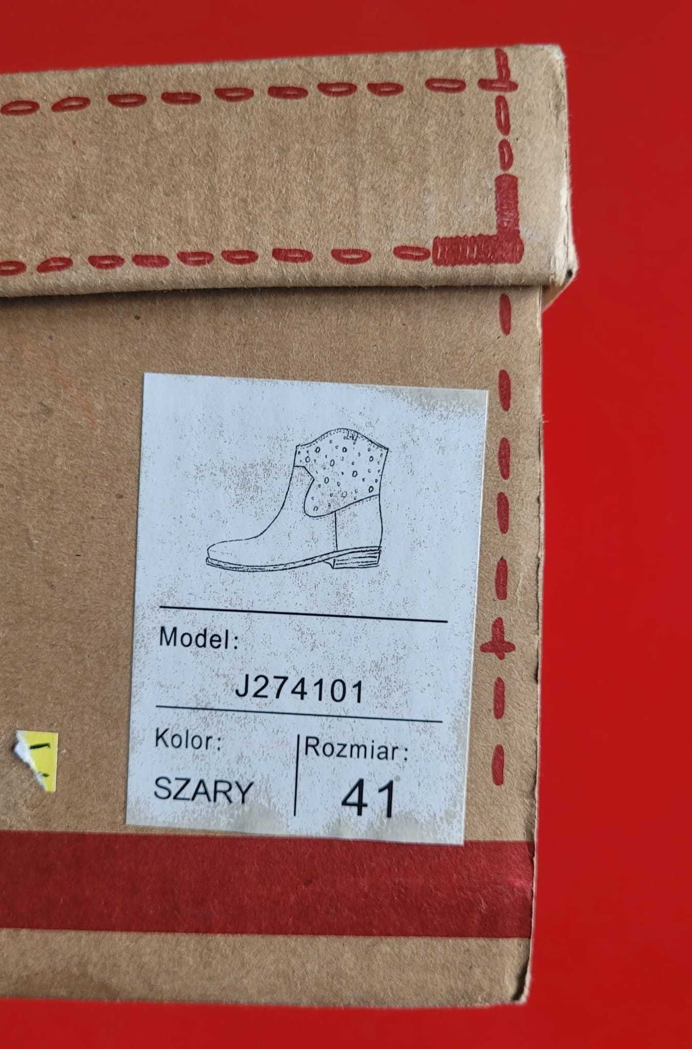 Buty damskie "kowbojki" Big Star, zamsz, rozmiar 36