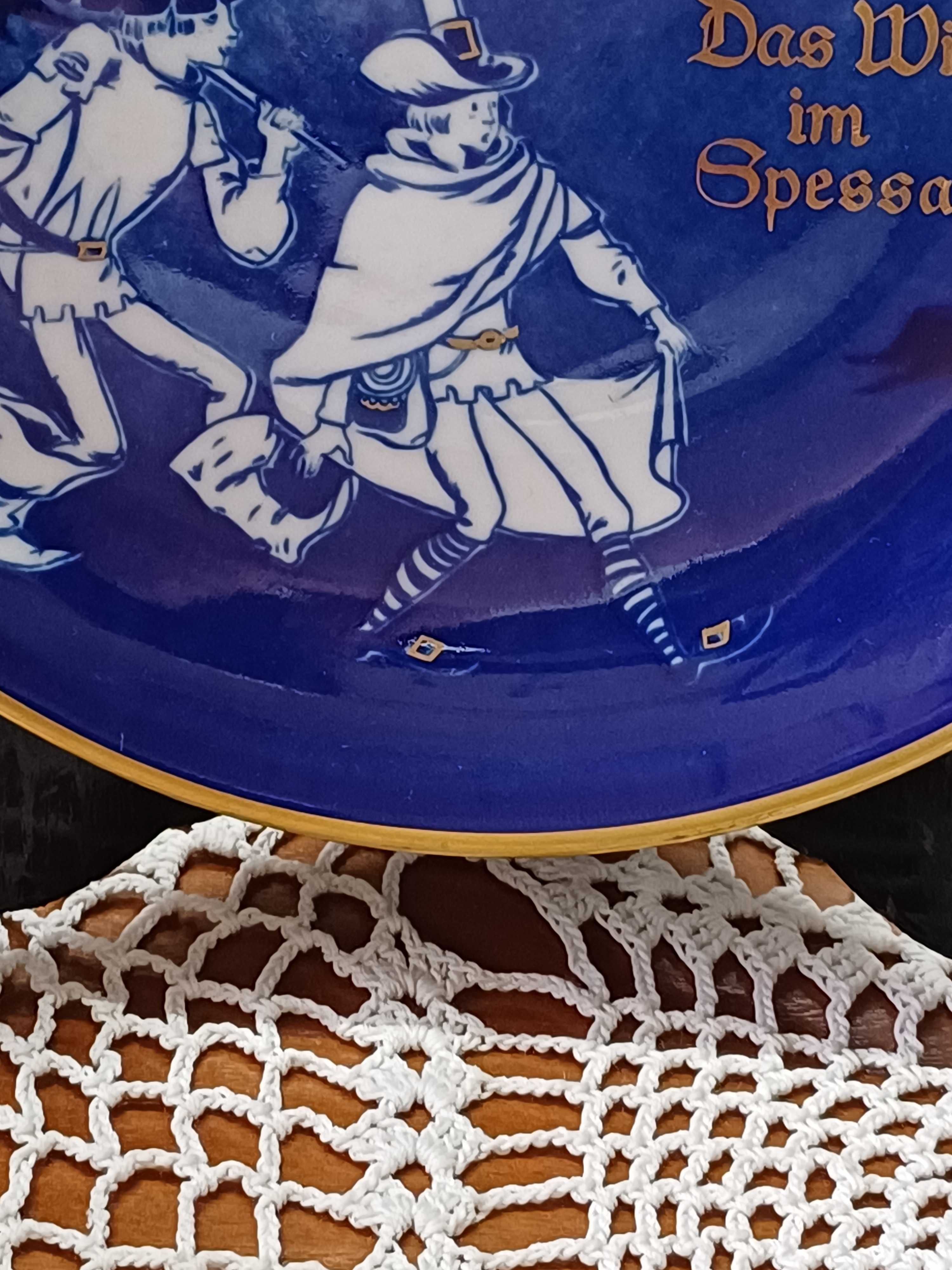 Patera porcelana Fine China Reichenbach Echt kobalt (P.459)