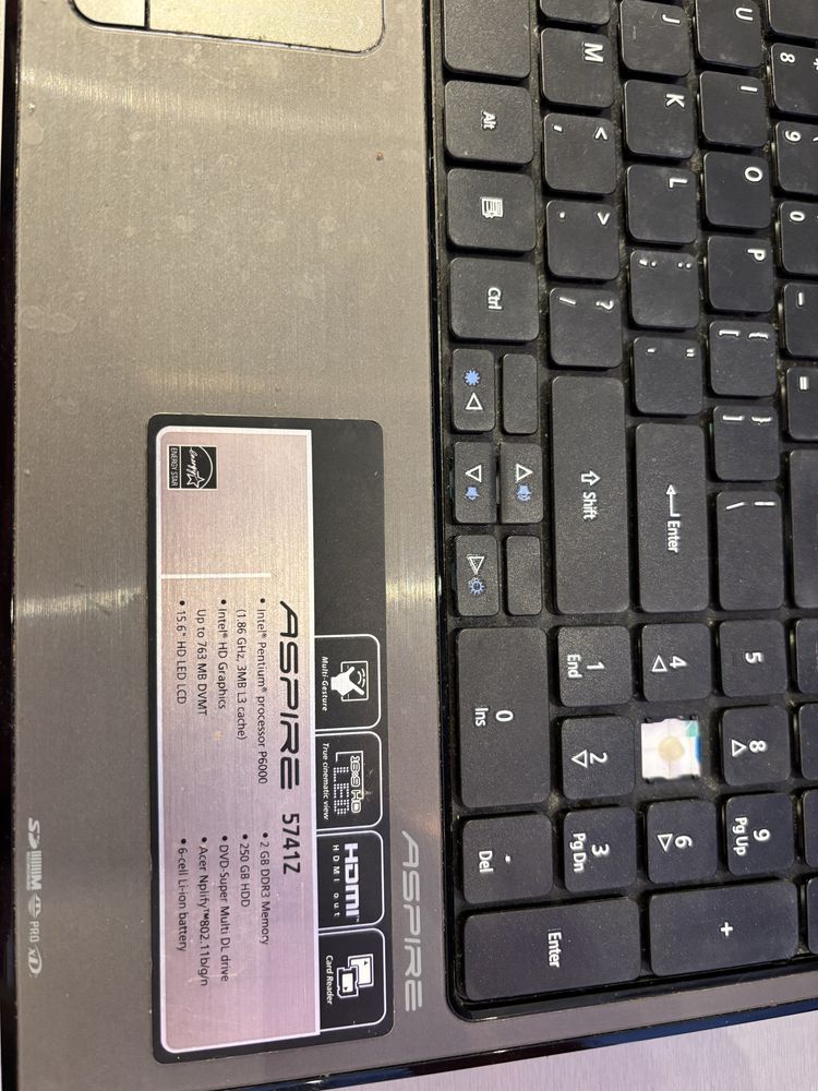 Acer aspire 5741 laptop na częsci całość