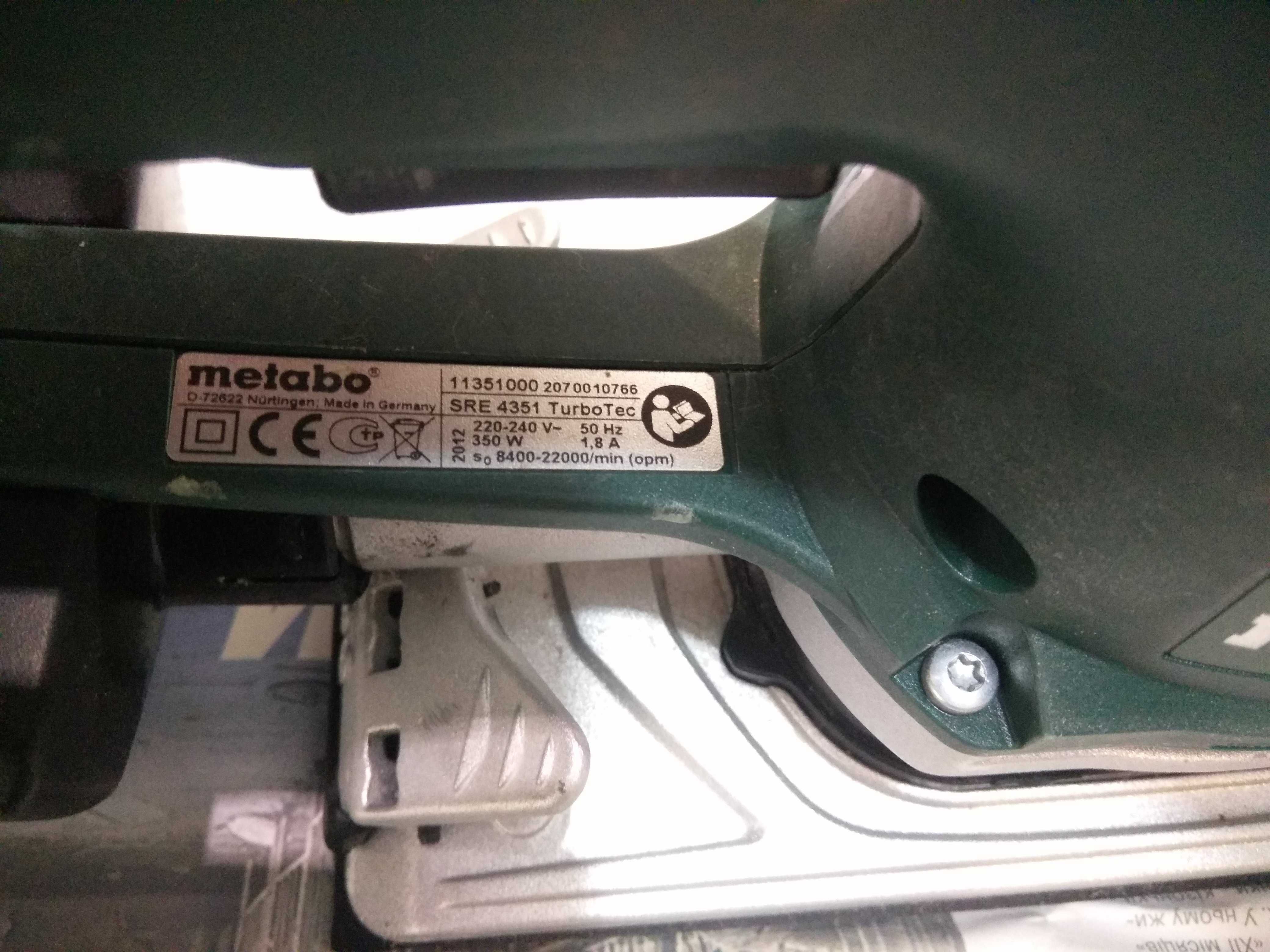 ШЛИФМАШИНА ВИБРАЦИОННАЯ / METABO SRE 4350 / Шліфувальна машина Metabo