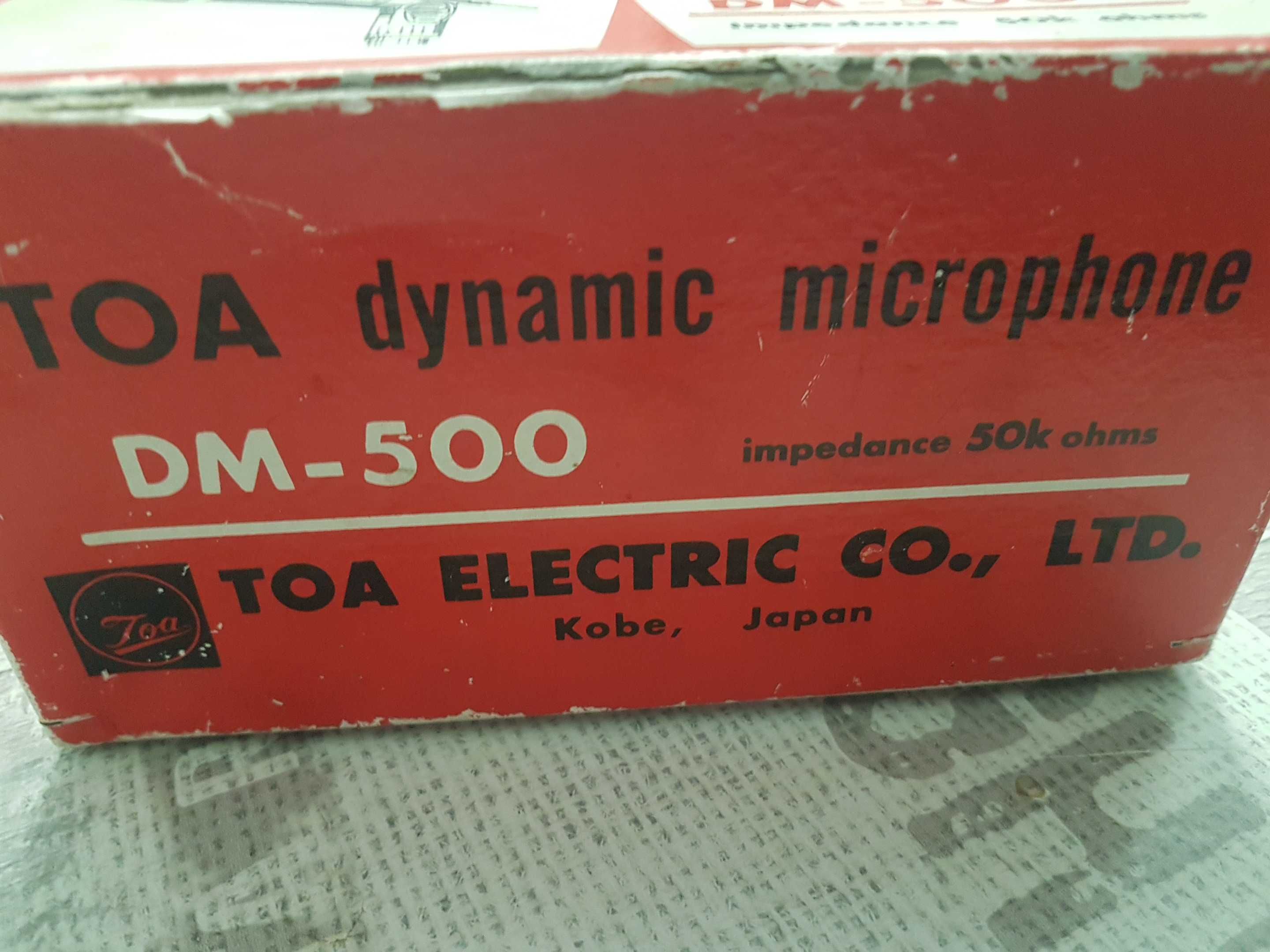 Microfones vintage Toa dynamic DM-500