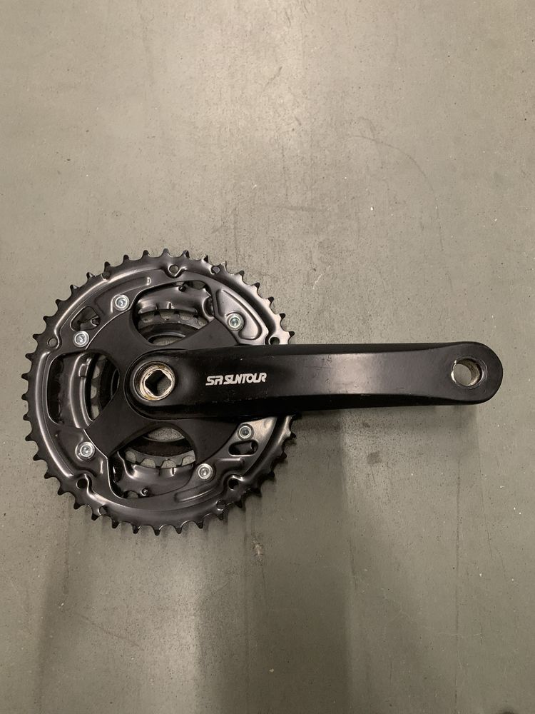 Mechanizm korbowy suntour 3-rz 42-32-22 korba aluminiowa 170mm kwadrat