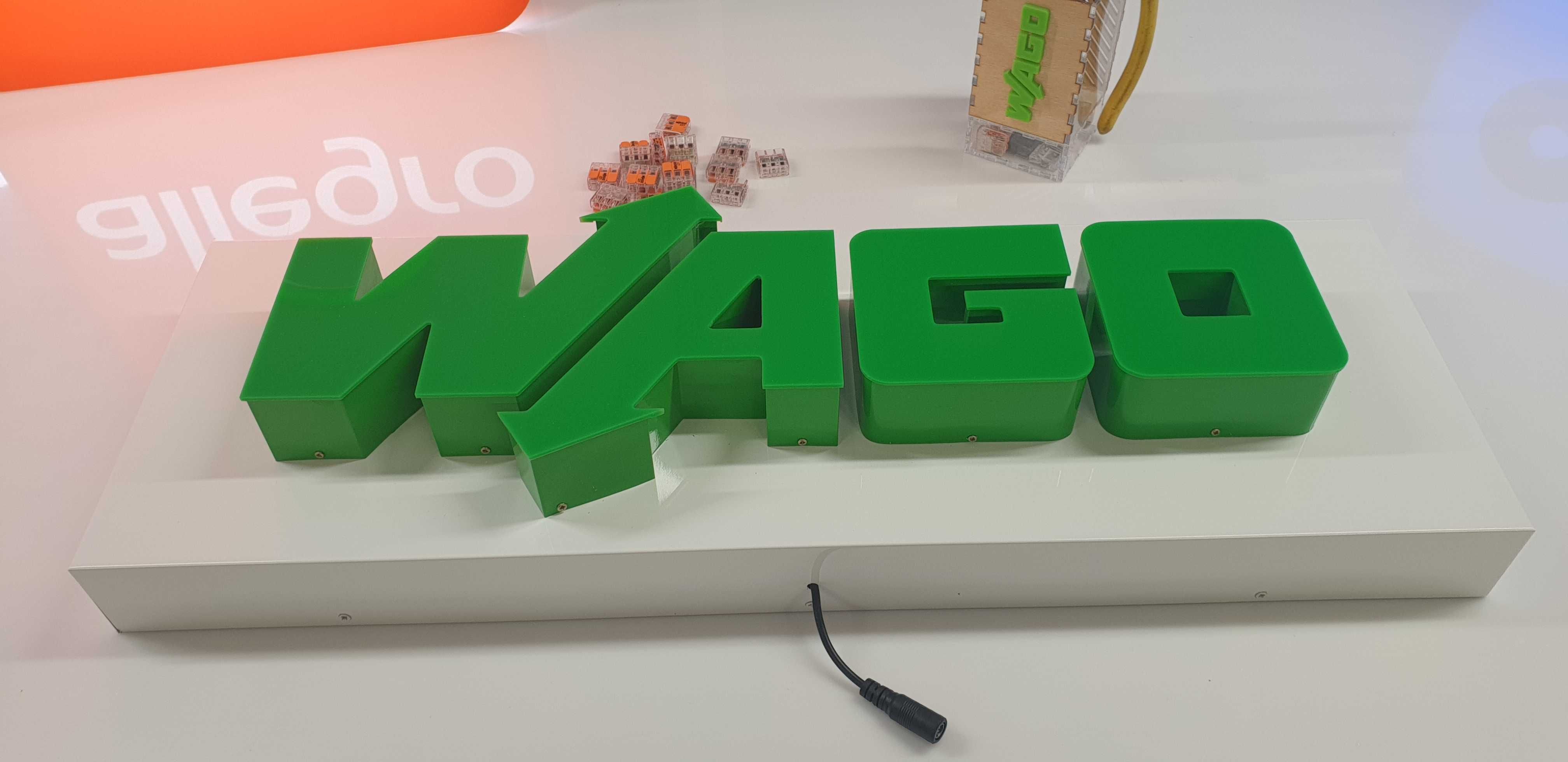 WAGO Logo Decor Led Neon Kaseton Reklama