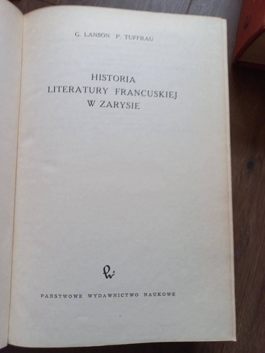 Historia literatury francuskiej w zarysie