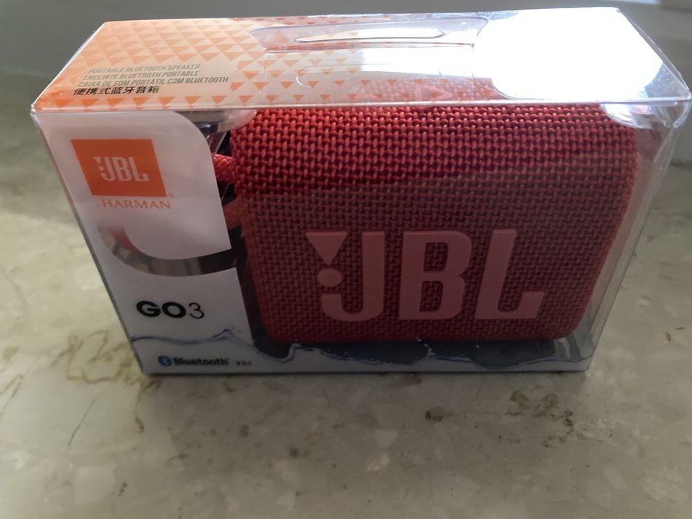 Głośnik mobilny JBL Go3 czerwony