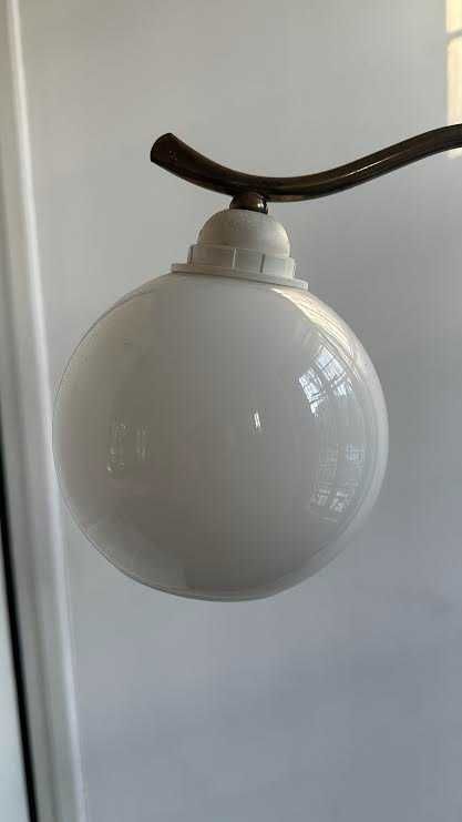 Lampa stojąca mosiężna z onyxem