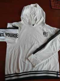 Bluza dziewczęca biała NYC 146/152