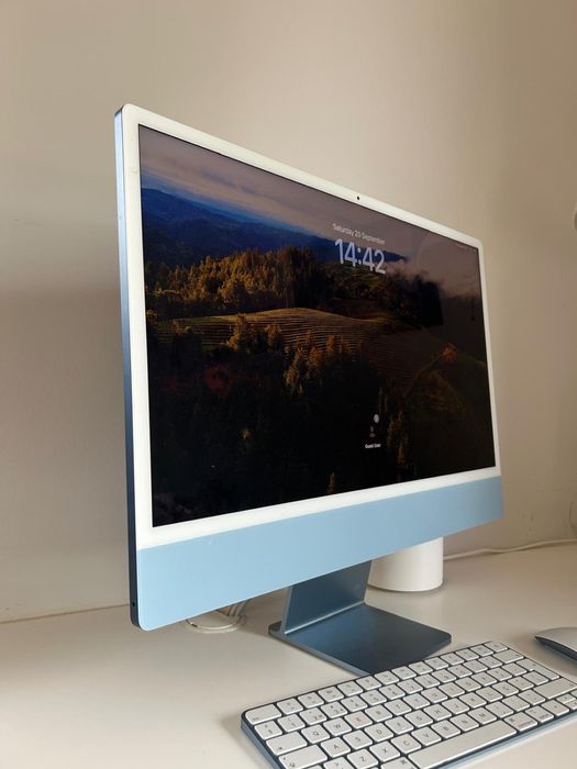 iMac 24 Apple azul M1 (2021) - 16 GB RAM   impecavel