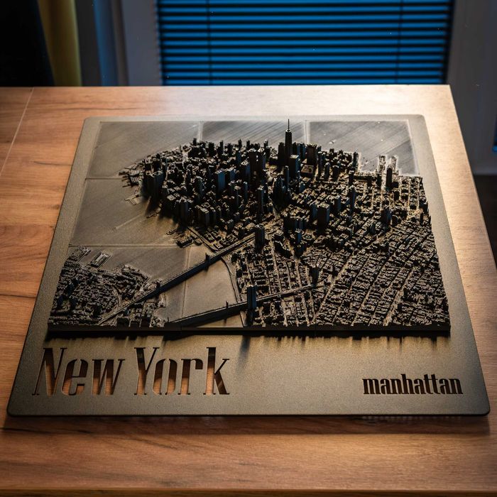 Obraz, makieta, New York, Manhattan, Nowy Jork, Rzeźba