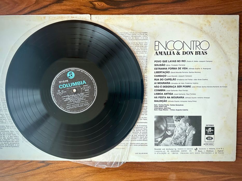 Disco vinil Amália & Don Byas - encontro