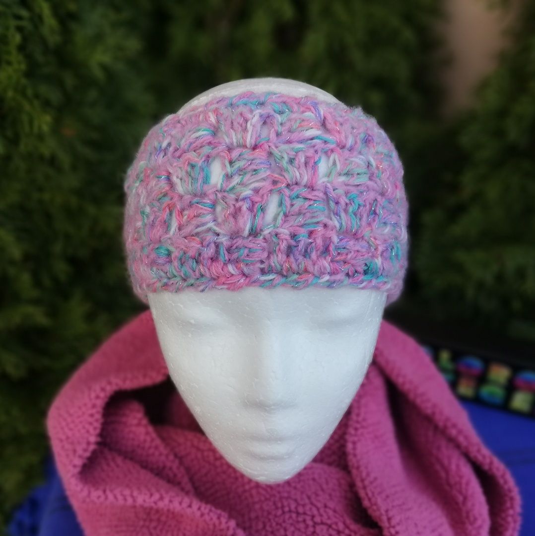 Opaska na głowę "Różyczka" dziecięca, handmade