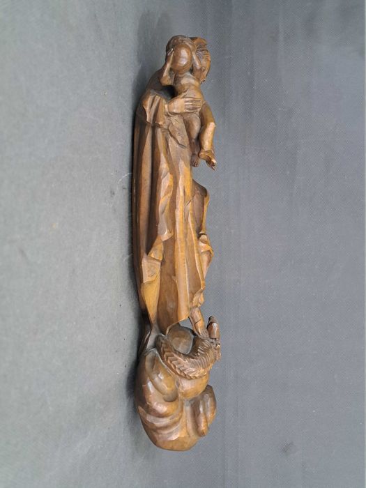 Matka Boska z Dzieciątkiem, Madonna, wisząca rzeźba, wys. 48 cm