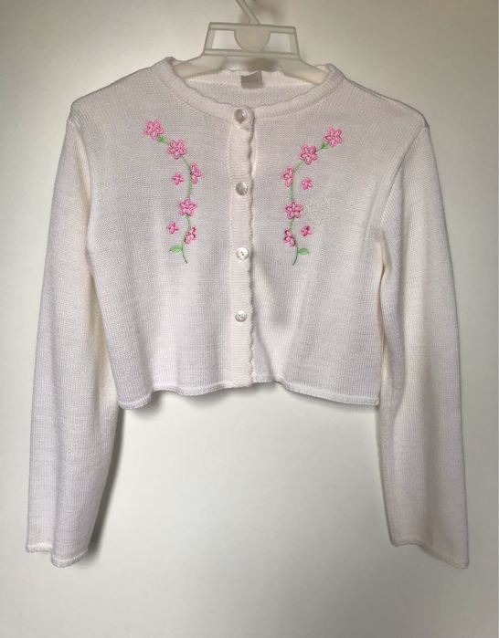 Sukienka komunijna ze sweterkiem