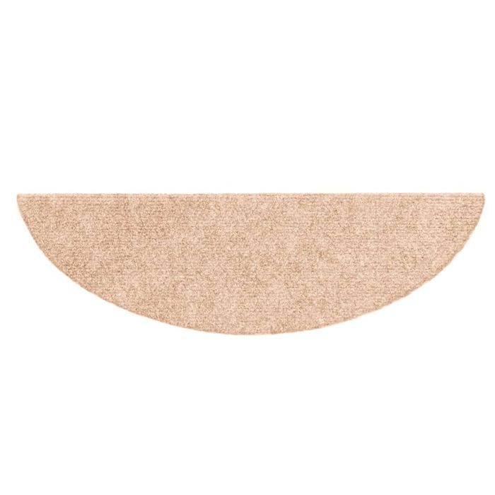 vidaXL Samoprzylepne nakładki na schody, 15 szt., 56x17x3 cm, kremowe