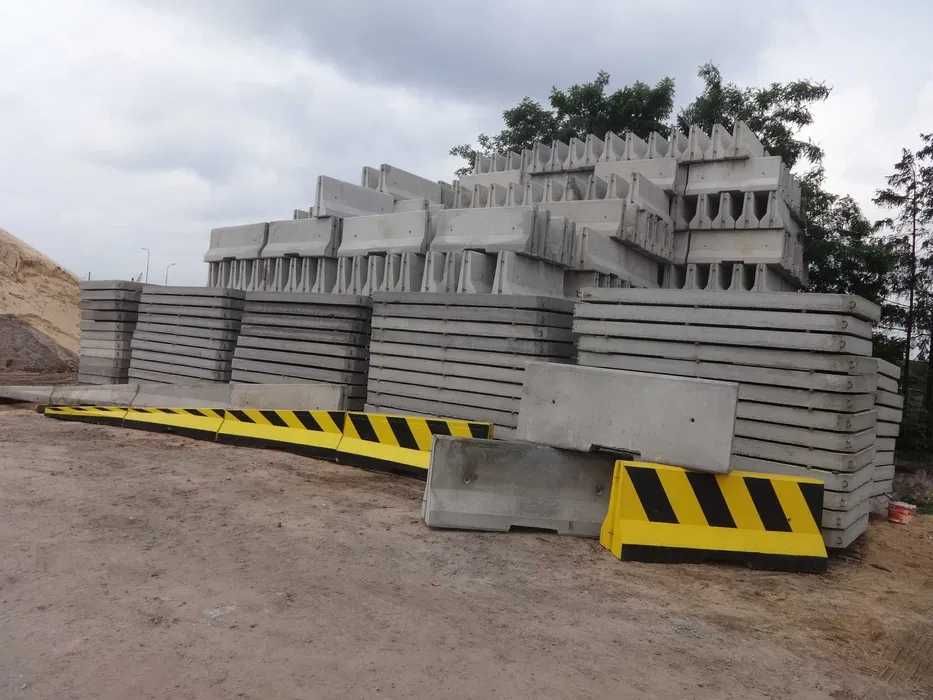 Bariery drogowe betonowe jednostronne Łódź