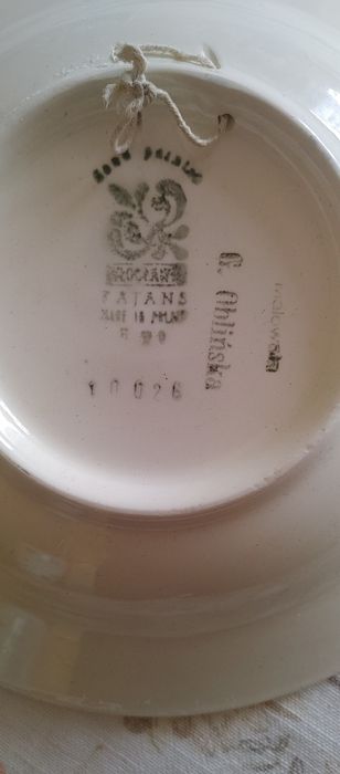 Ceramika Włocławek. talerze . wazon .dzbank. Cukiernica. Solniczka