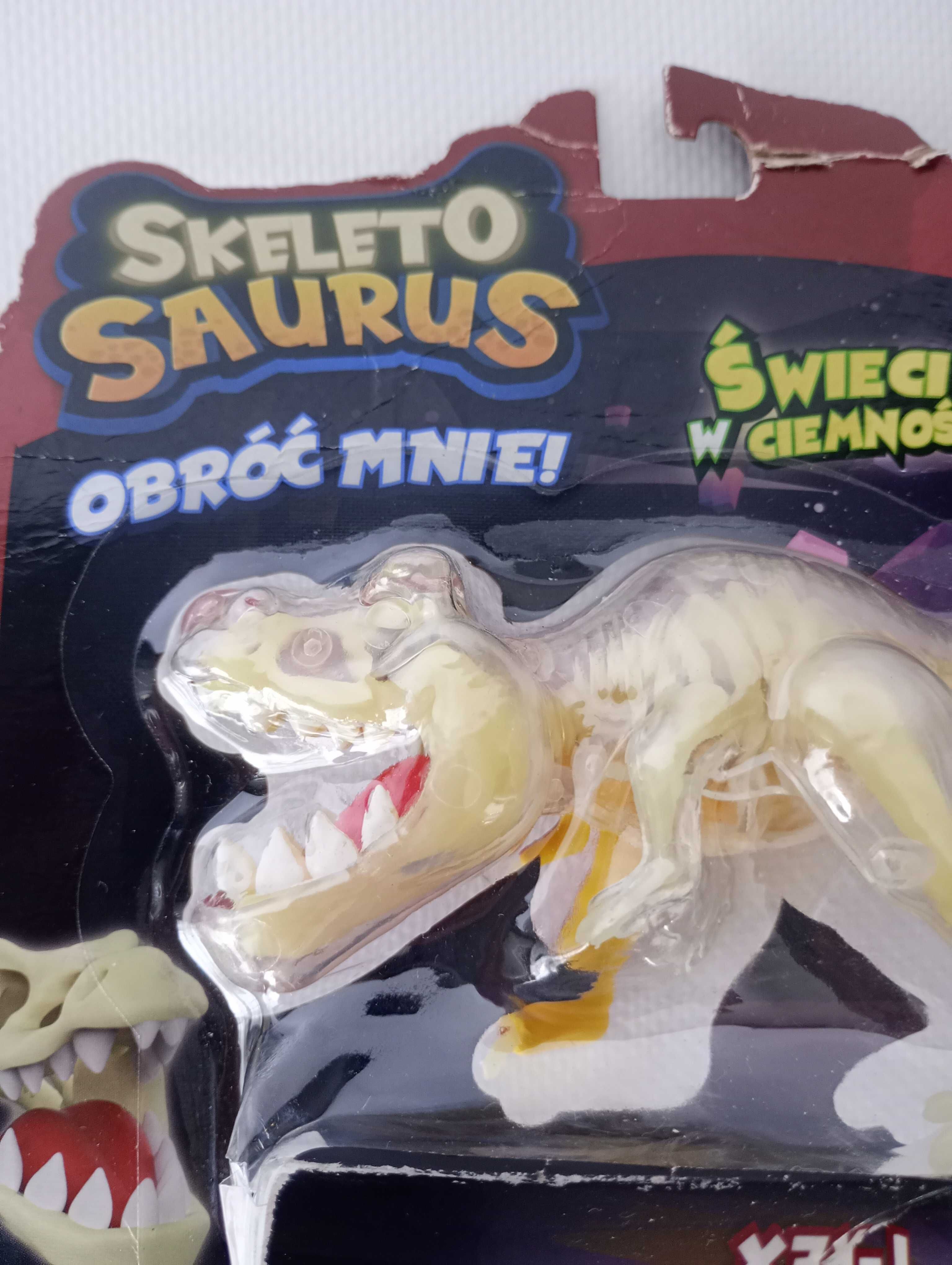 Skeleto saurus świecący dinozaur szkielet