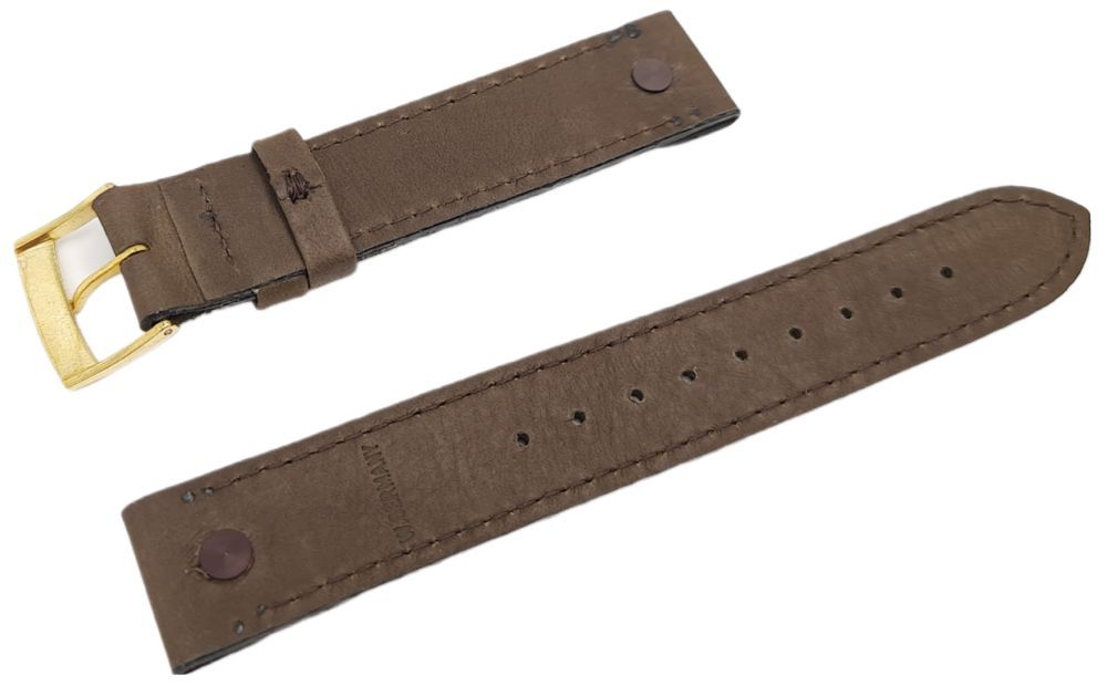 Nowy Pasek do zegarka elegancki 18 mm sztuczna skóra skórzany