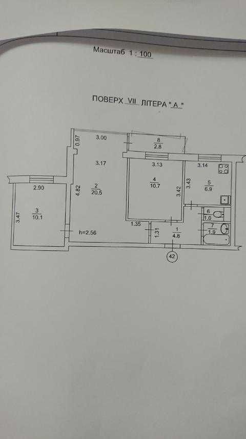 Русанівка, Ентузіастів 41,  3-кімн, чудовий вид на канал, не кутова