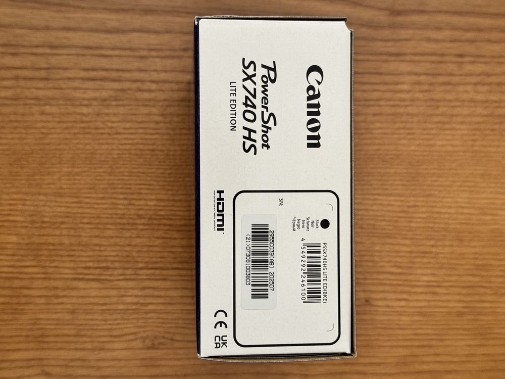 Canon Powershot SX740 HS Lite Edition Preta - Nunca usada