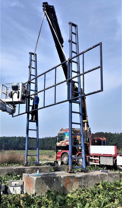 Transport HDS 25 ton, wysięg 25 metrów , Skrzynia 7,50 m plus 1,80m