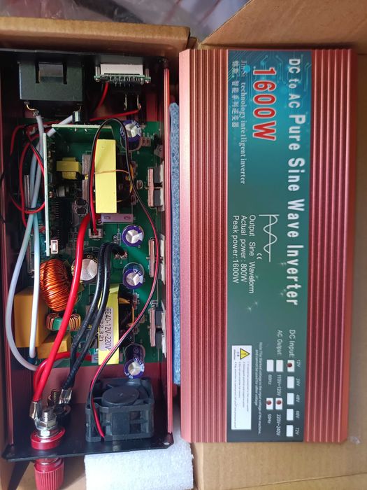 Інвертор 12в 24в 1600 3600Вт Инвектор Преобразовател 220в чистий синус