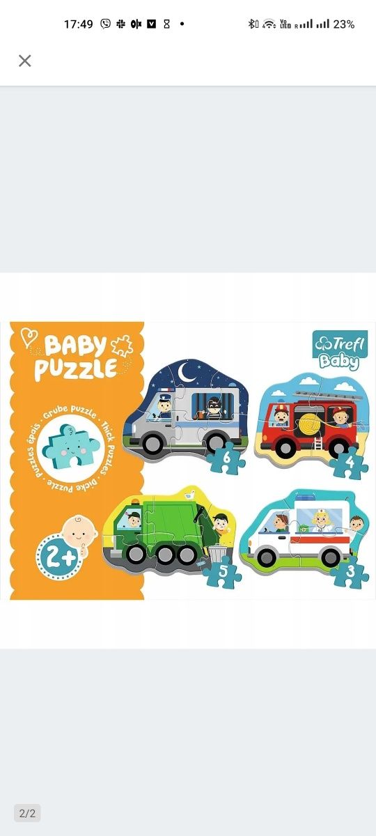 Baby puzzle trefl 2+