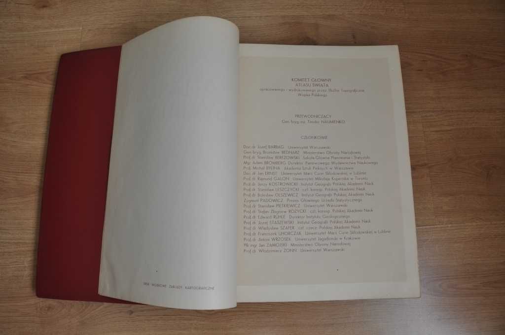 Atlas Świata pod red. Teodora Naumienko. Wydanie pierwsze 1962