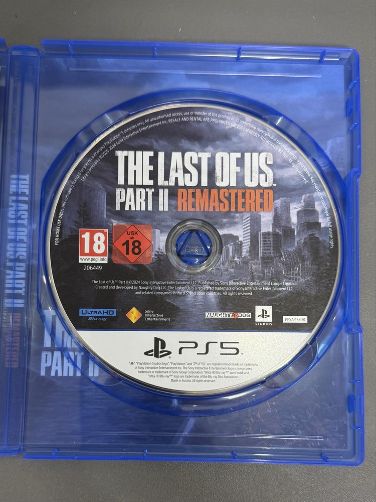 The Last Of Us Part 2 II Remastered PS5