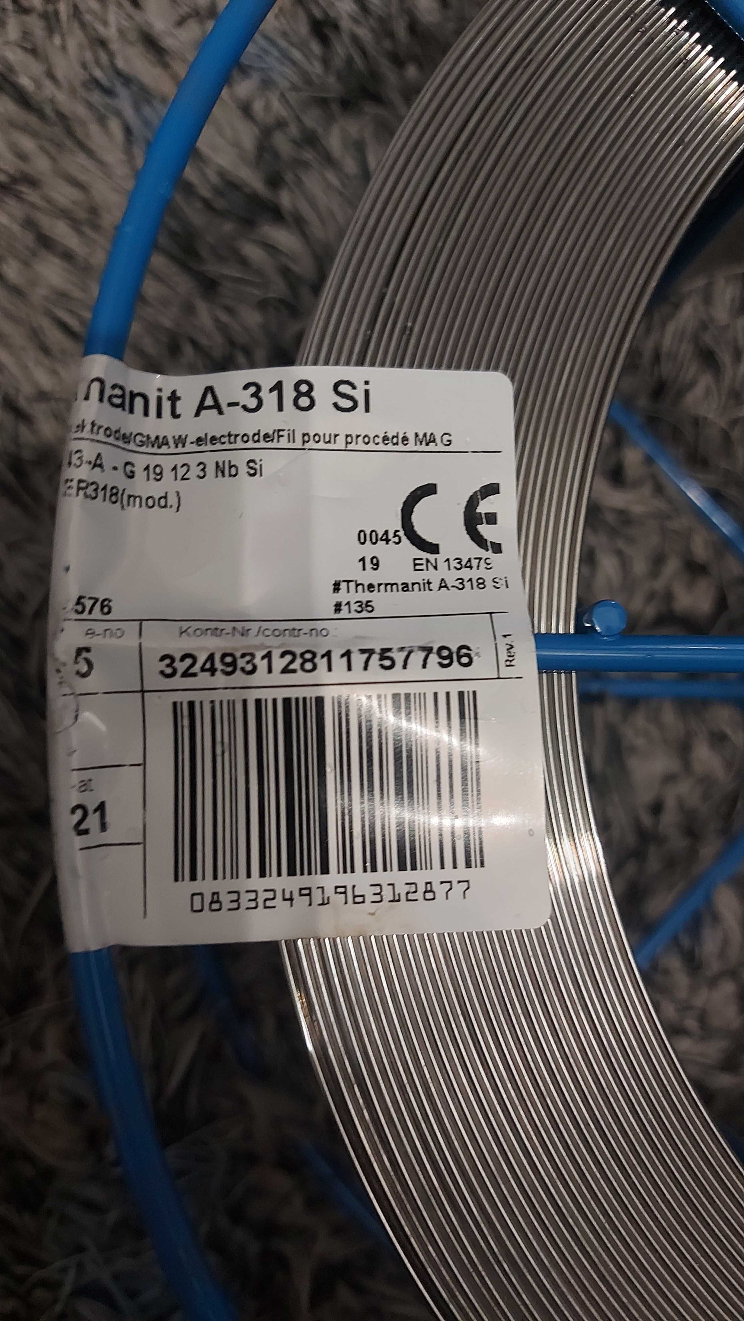 Tanio  Bohler thermanit a 318 si  1mm drut nierdzewny do migomatu