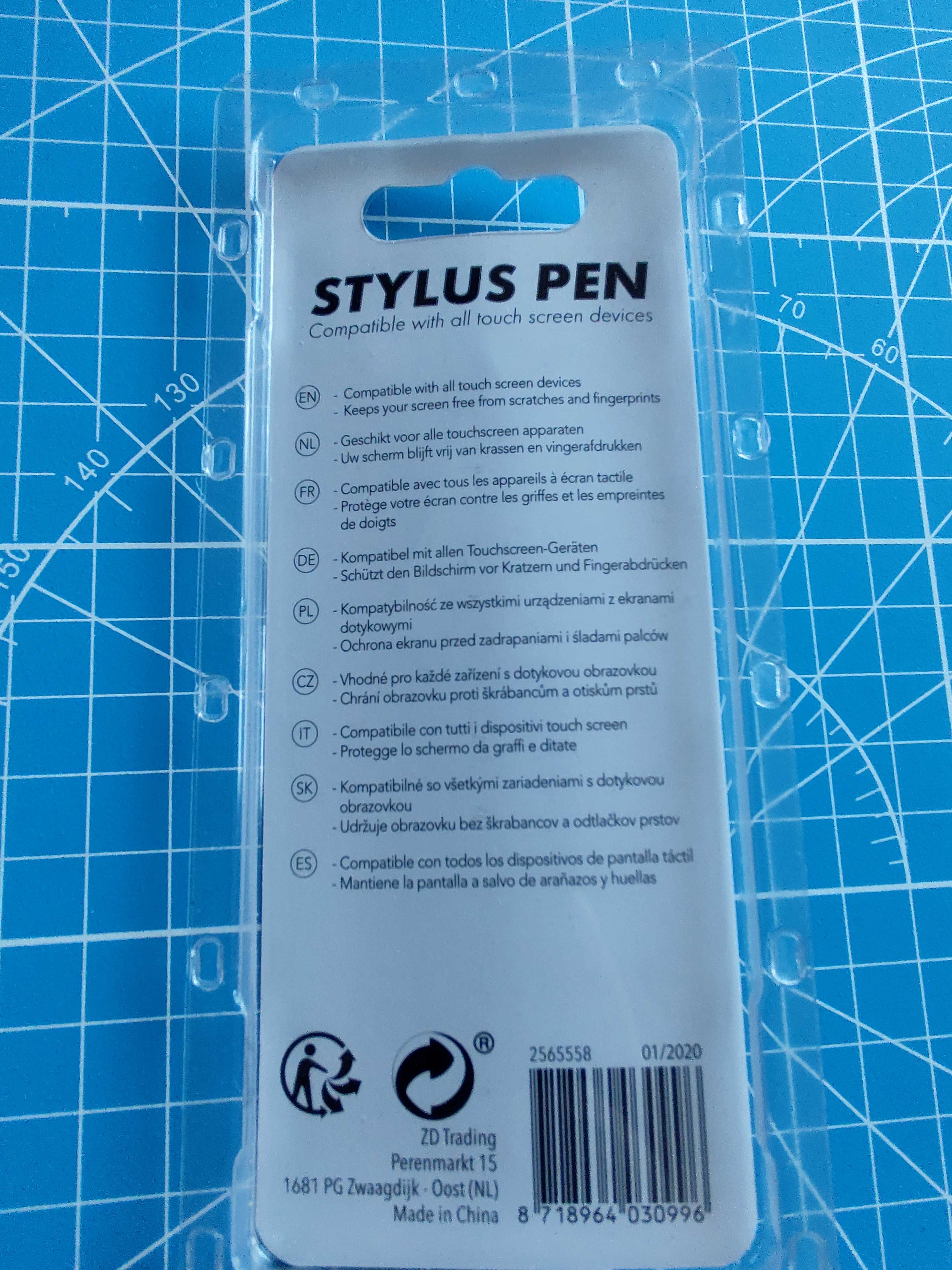 Stylus rysik uniwersalny do wszystkich ekranów dotykowych różowy Nowy