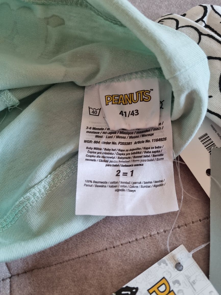 Czapki niemowlęce 2 szt. 100 % bawełna