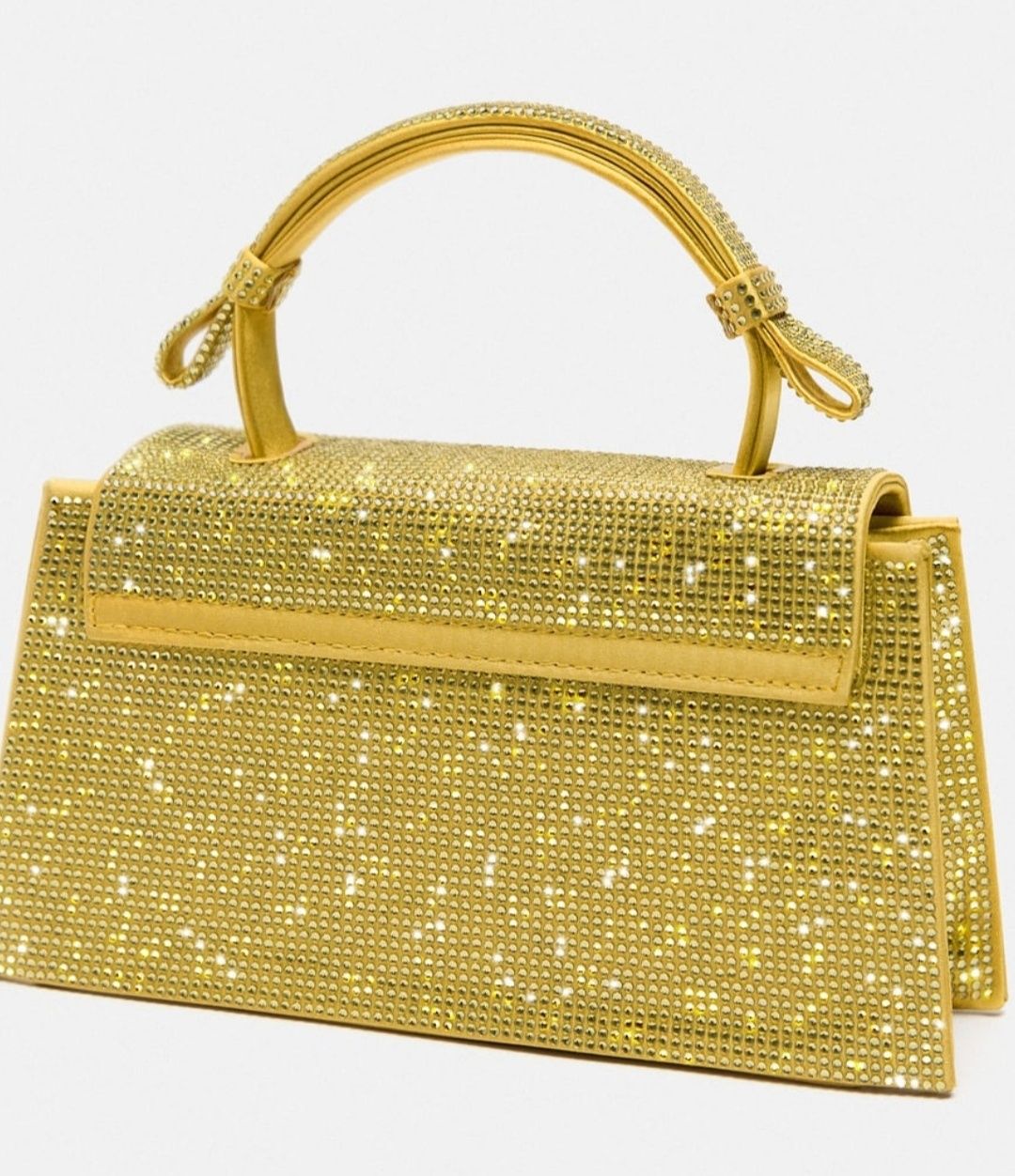 Piękna złoto-żółta torebka Zara z błyszczącym zdobieniemNowa50złTANIEJ