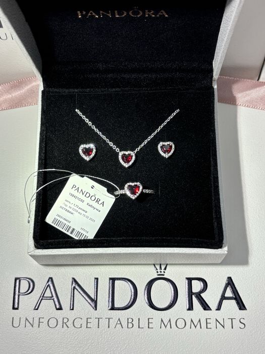 Набір Червоне серце Пандора Pandora набор красное серце
