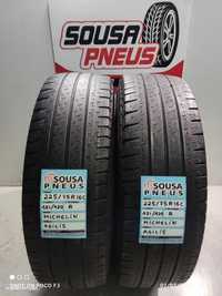 2 pneus semi novos 225-75r16c michelin - oferta da entrega 120 EUROS