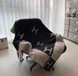 Плед Hermes черный Avalon