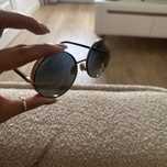Jimmy Choo LILO okulary przeciwsłoneczne złote okrągłe