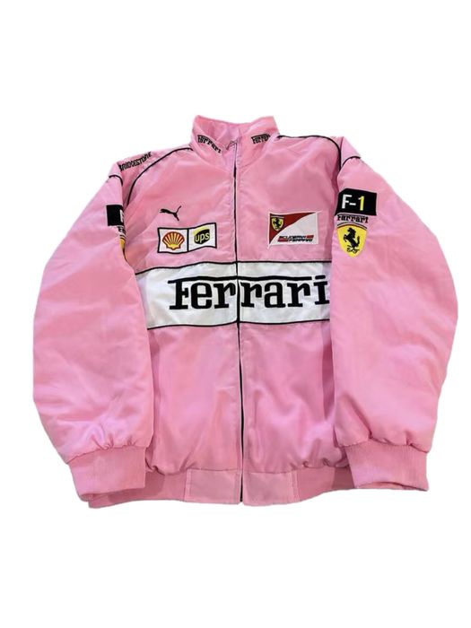 рожева куртка (бомбер) феррарі/ pink ferrari jacket