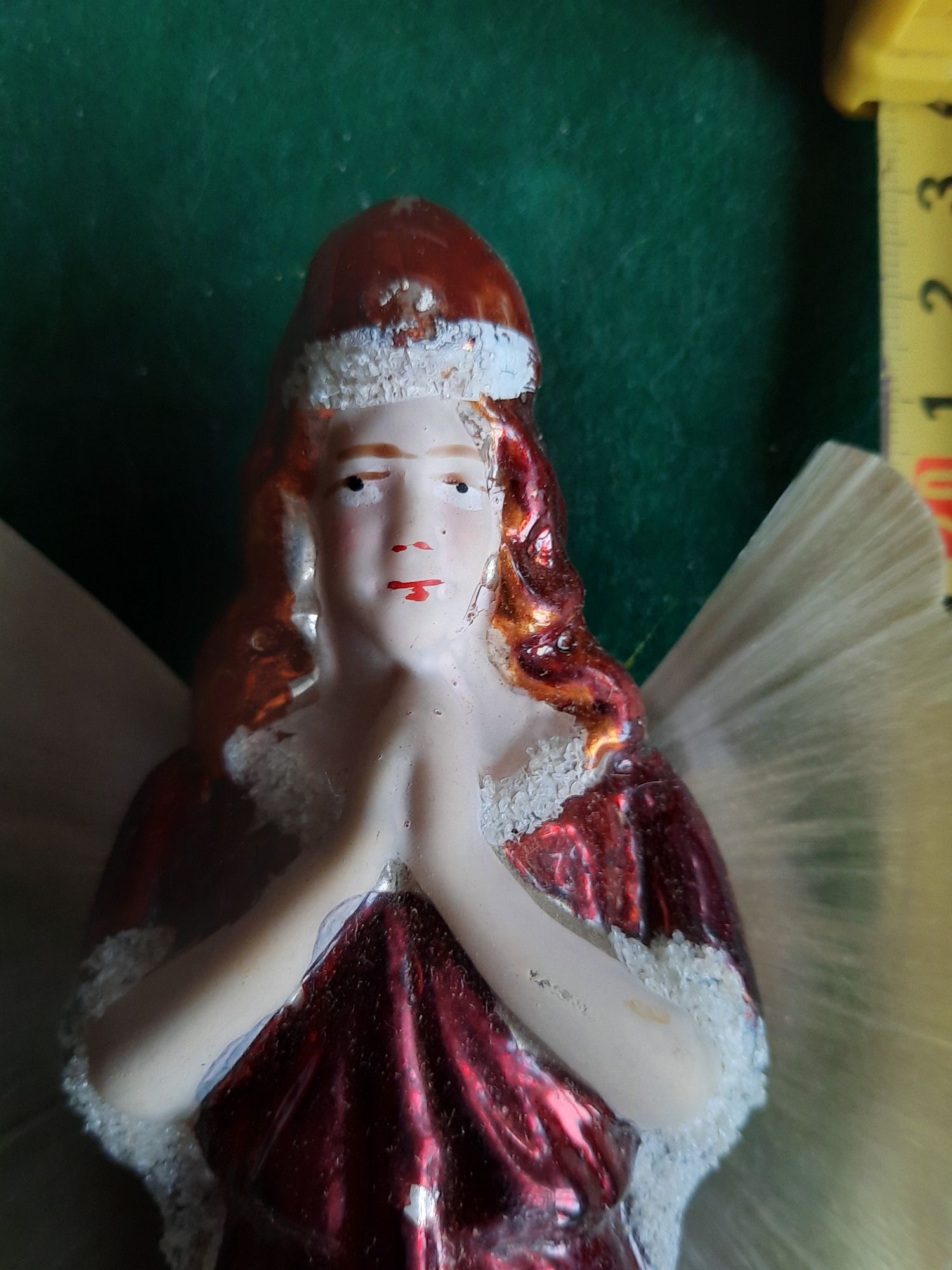Игрушка елочная макушка новогодняя ангел начало 20-го века Германия