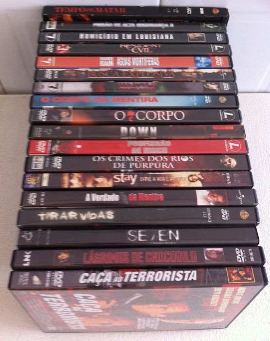 dvd/s filmes de acção originais com selo igae