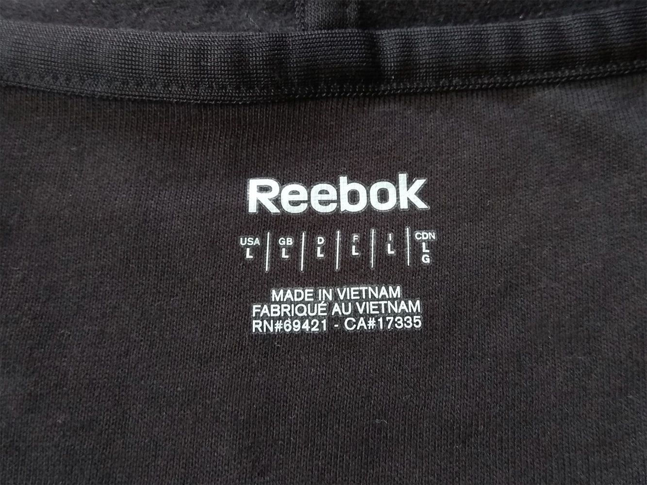 REEBOK худи кофта на змейке зипка ОРИГИНАЛ L олимпийка