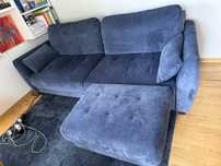 Tivoli Sofa 3 osobowa, rozkladana + pufa z pojemnikiem