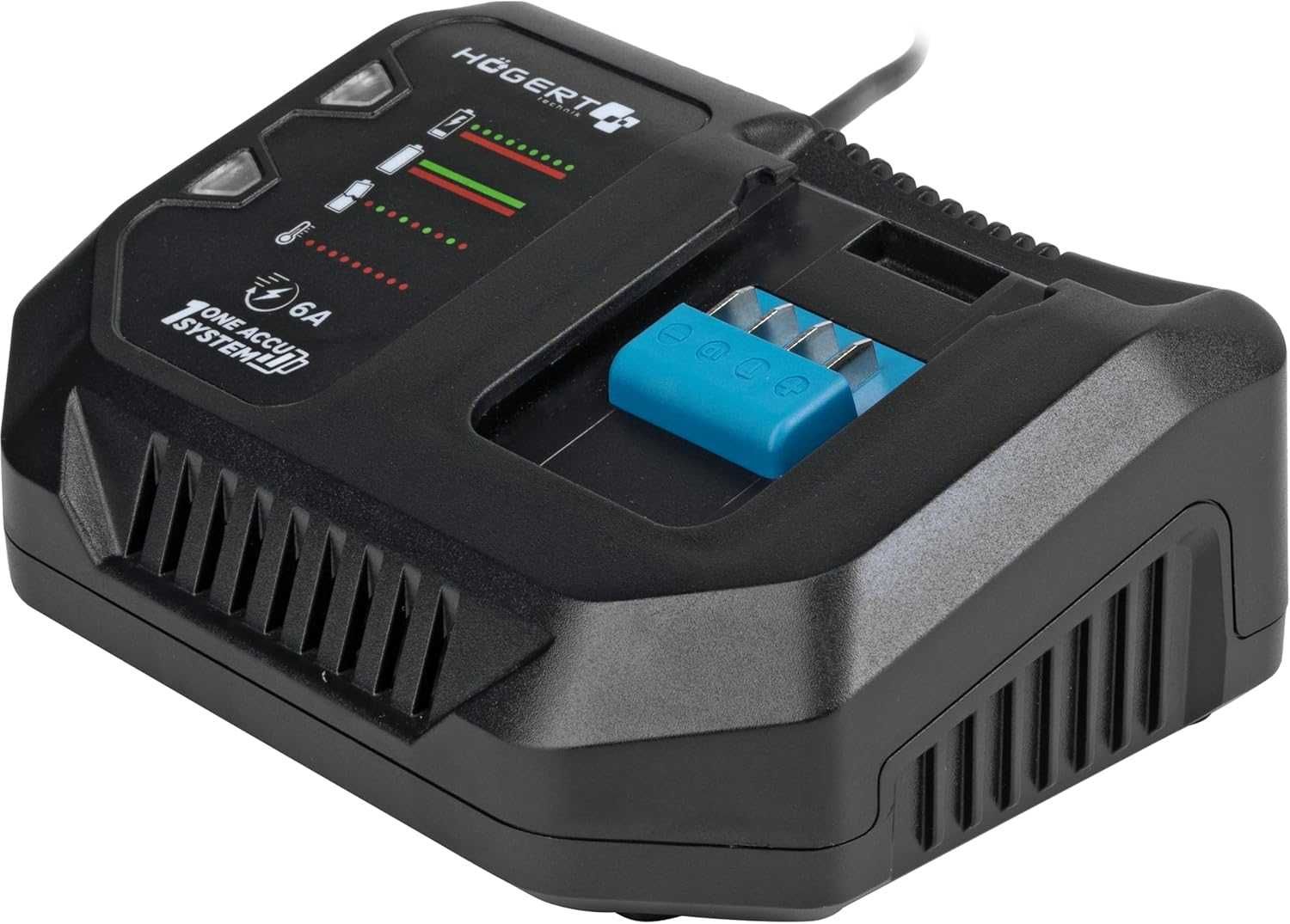 HÖGERT TECHNIK bezszczotkowy młot udarowo-obrotowy SDS+ 18V 2x 4,0 Ah