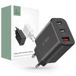 Tech-Protect Nc30W 3-Port Network Charger Pd30W/Qc3.0 Black