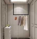 Sufitowy wieszak na ubrania w stylu loft / industrial