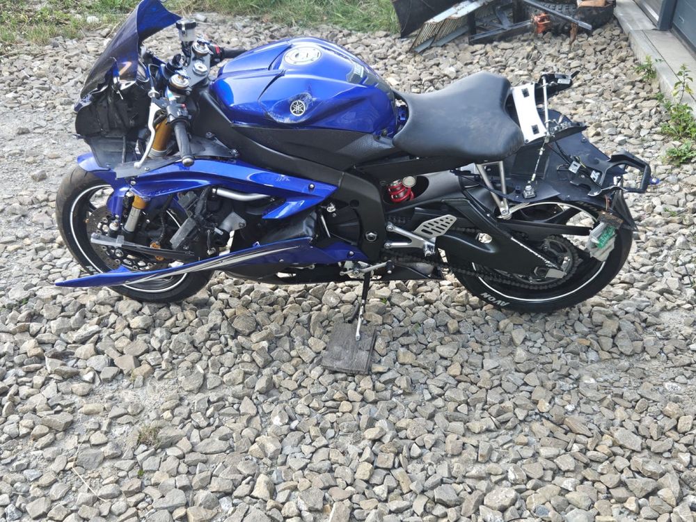 Yamaha yzf-r6 R6 rj11 Uszkodona Sprowadzony wydech mivv